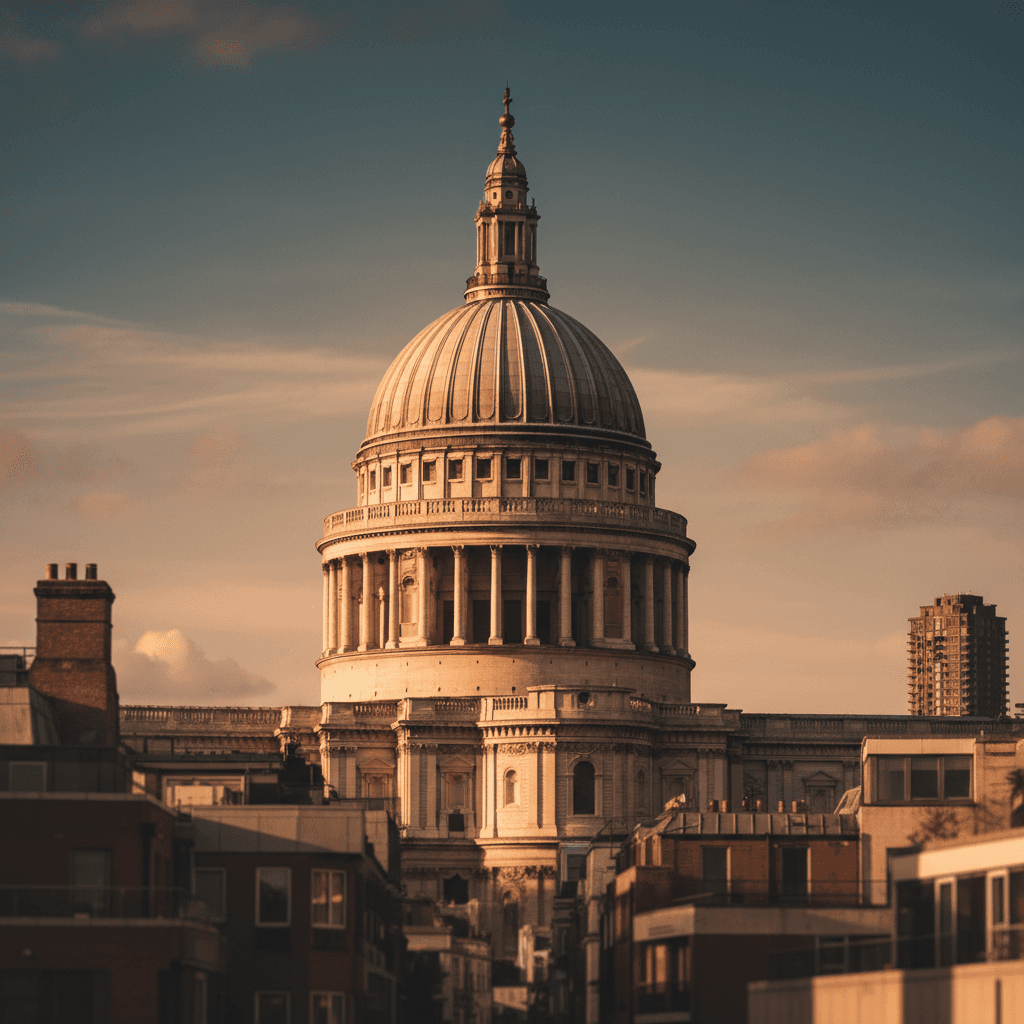 St. Paul's Cathedral exterior with iconic dome