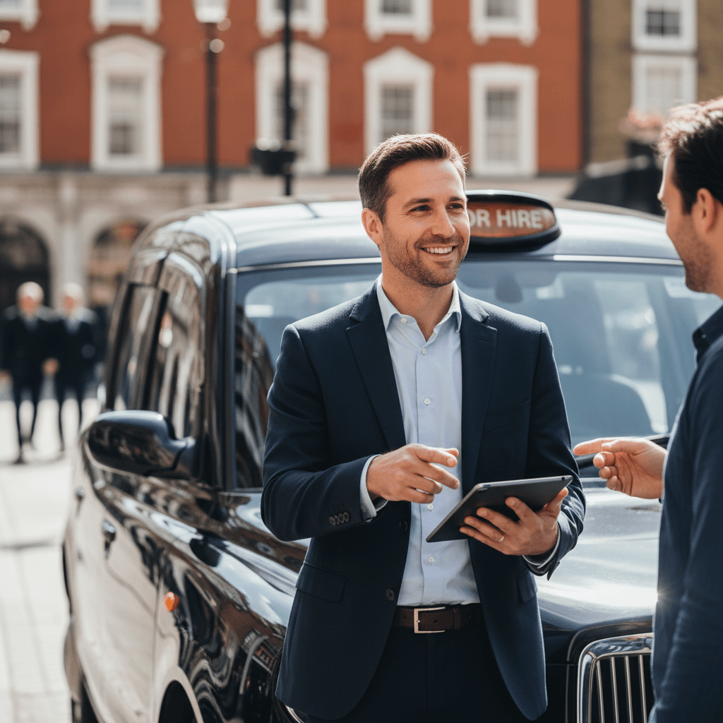 Tours and Transfers owner planning a custom itinerary with a customer